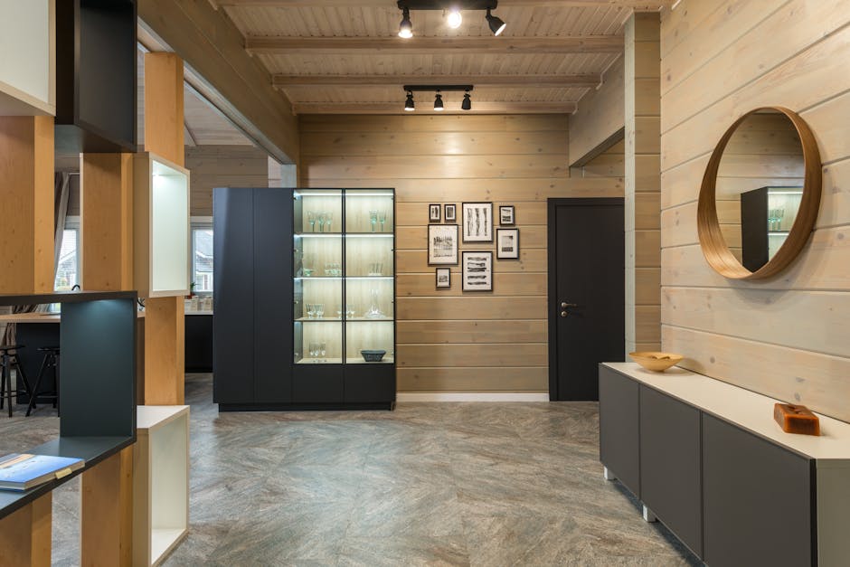 Modern wooden cabinet bespoke design